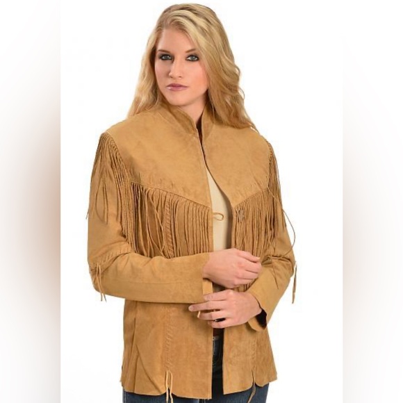 Scully Genuine Suede Leather Fringe Western Jacket - Picture 1 of 9